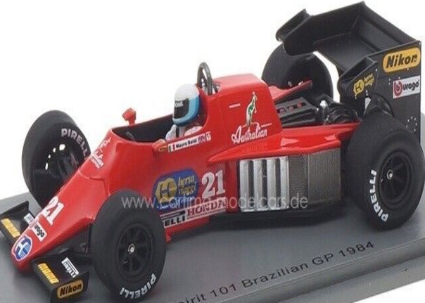 1/43 Spirit 101 Hart  Brazilian GP 1984  #21  Mauro Baldi