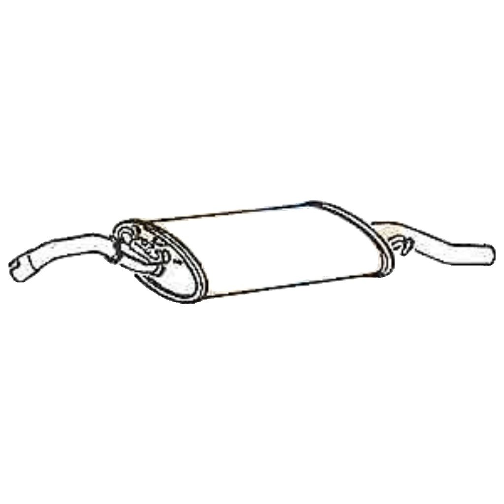 Klarius VW202M Exhaust Rear Box Golf 1.3 1.6 85-92