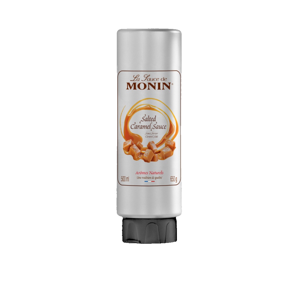 Monin Salted Caramel Sauce 500ml Premium French Dessert Topping