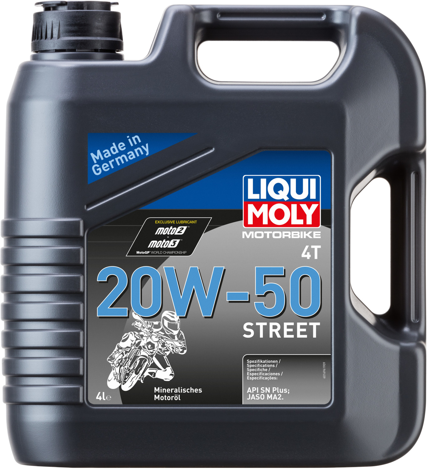 Liqui Moly Mineral 4T 20W-50 Motor Oil Street - 4L Bottle For Motorcycle