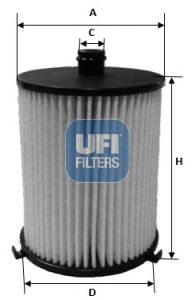 26.073.00 UFI FILTRO CARBURANTE PER TOYOTA YARIS 1.4D 11-