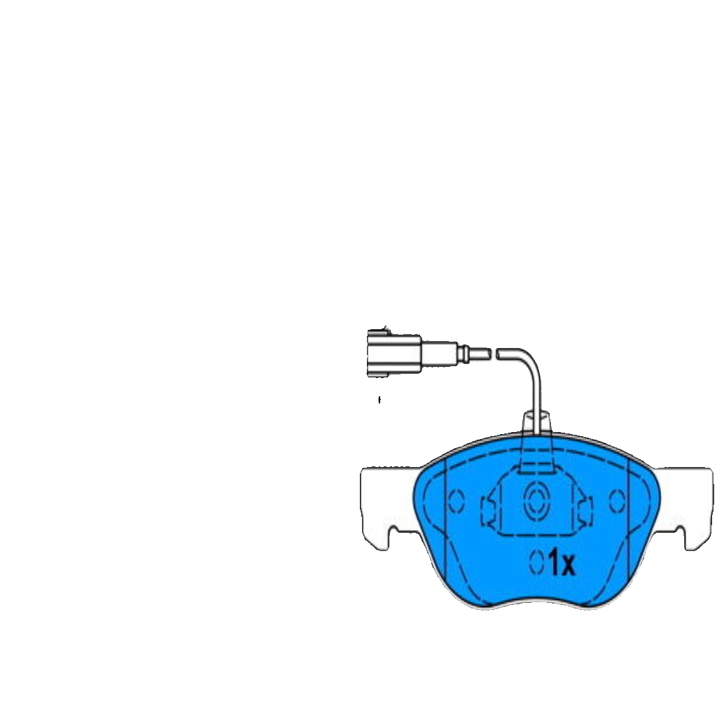 ATE 13.0460-7065.2 Brake Pad Set, disc brake for FIAT,LANCIA