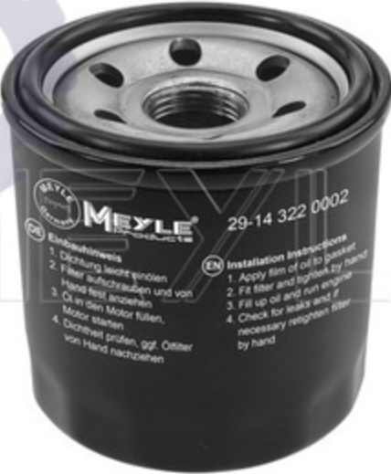MEYLE GERMANY 29-14 322 0002 Oil Filter for CHEVROLET