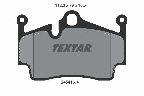 Brake Pads Set Rear Textar 2454101 98735293901 98735293903