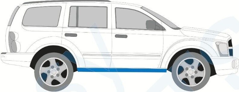 DODGE DURANGO 2004-2009 SILL REPAIR PANEL ROCKER PANEL / RIGHT = LEFT / SET
