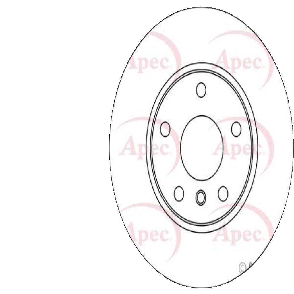 APEC DSK2996 Brake Disc Front Vented 294mm Ø Fits Mini Countryman Mini Paceman