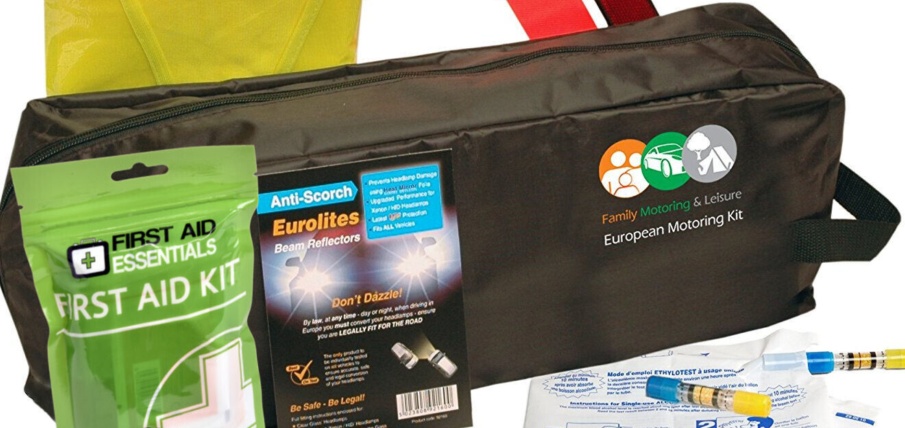 Driving Kit For France With Two NF Approved Breathalysers UK plate In Zipped Bag