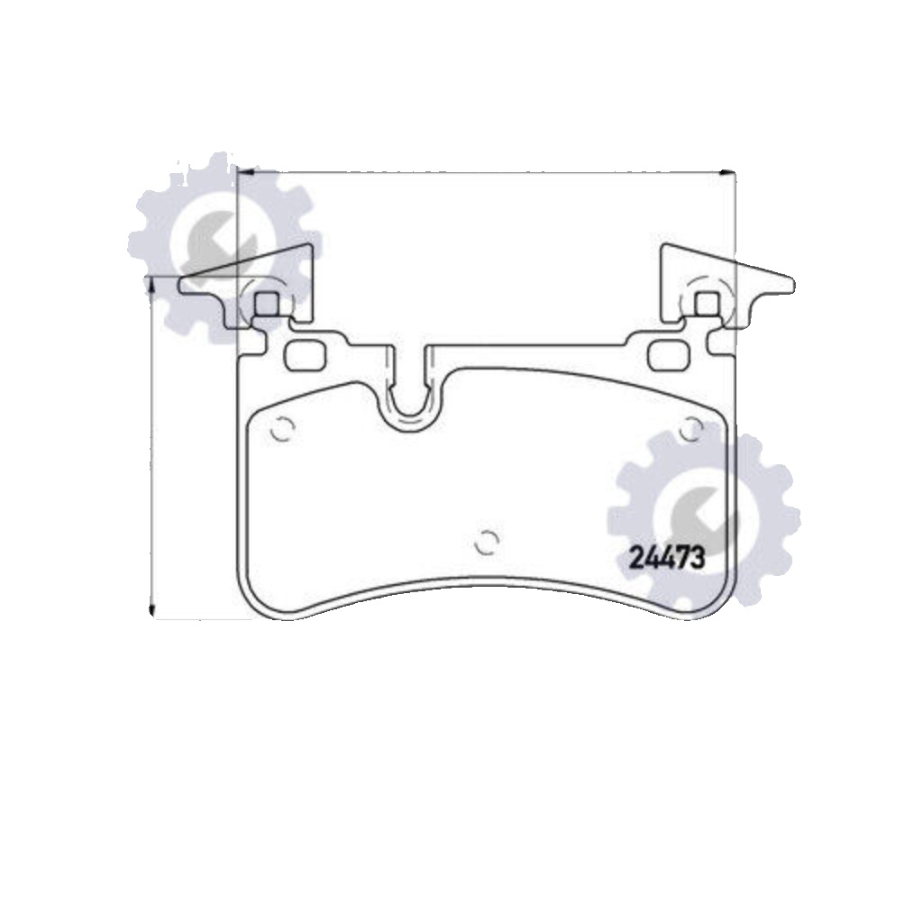 Rear Brake Pad Set Fits Mercedes-Benz CLK CLS E-Class SL SLK BREMBO