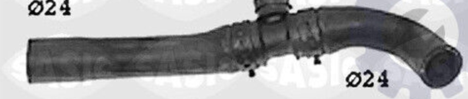 Upper SASIC SWH6782 Radiator Hose for AUDI,VW