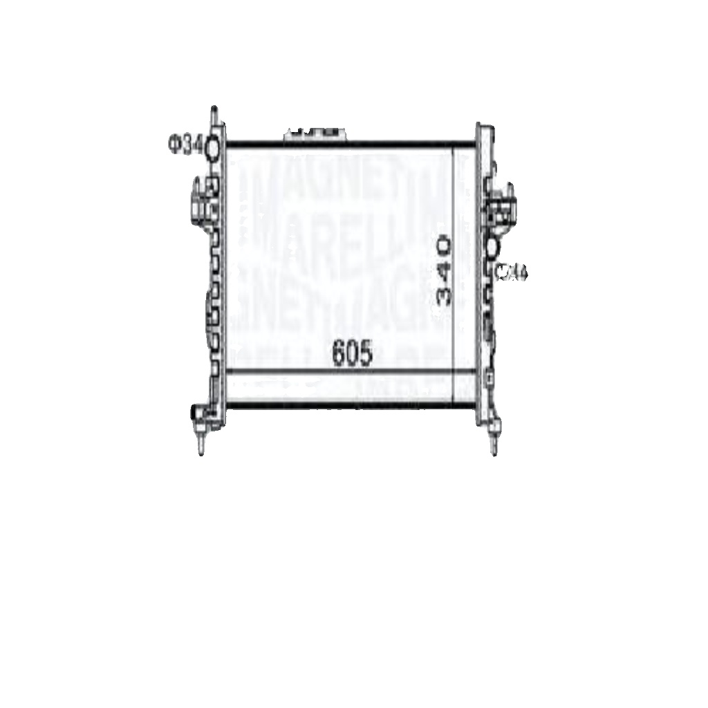 MAGNETI MARELLI 350213977000 Radiator, engine cooling for OPEL,VAUXHALL