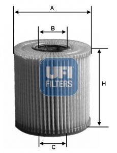 25.086.00 UFI FILTRO OLIO PER TOYOTA AURIS 1.6 09-