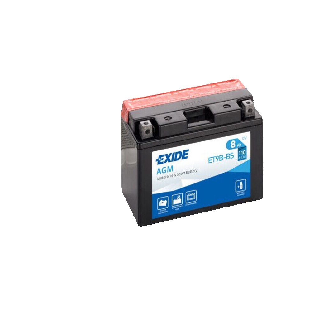 AGM Motorcycle Battery Bike Motorbike ET9B-BS Exide