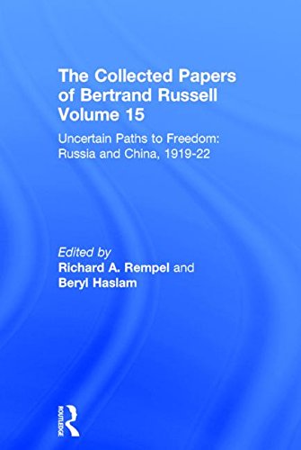 The Collected Papers of Bertrand Russell, Volume 15 - 9780415094115