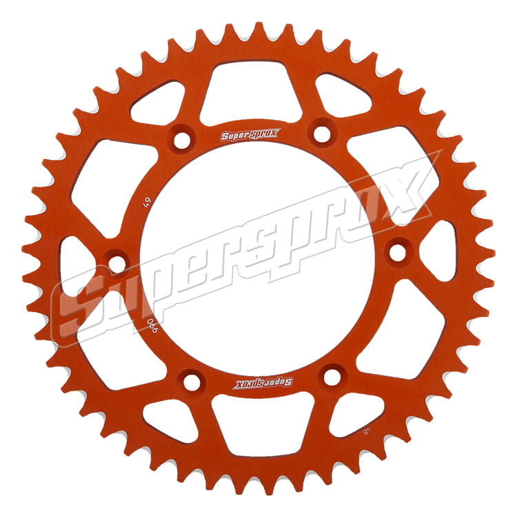Free Shipping Supersprox Orange Aluminum 49 D Crown For Motorcycle Parts