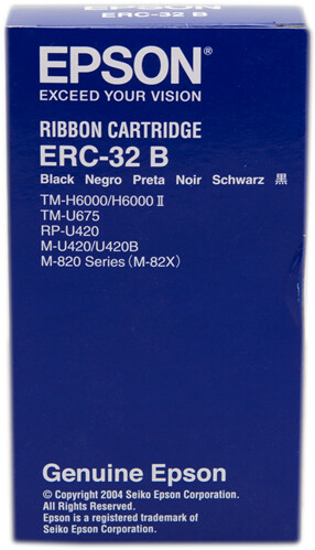 Epson Erc32B Ribbon Cartridge for Tm-U675/-H6000 Series M-U420/820/825 Black. Co