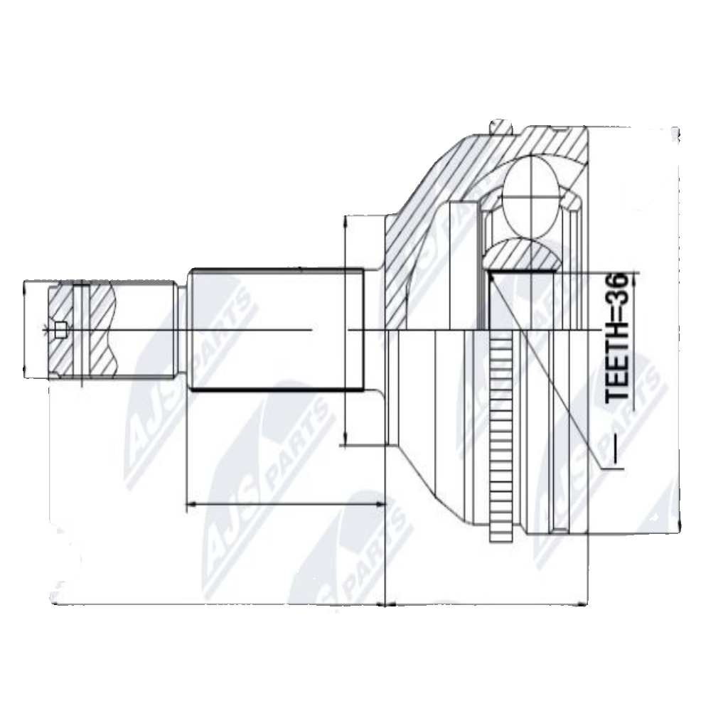✅Fits NTY NPZ-FR-035 OUTER CV JOINT  ⭐UK Seller⭐ - Image 6