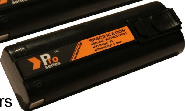 4 x replacement batteries 1.5ah pro-series for paslode im350