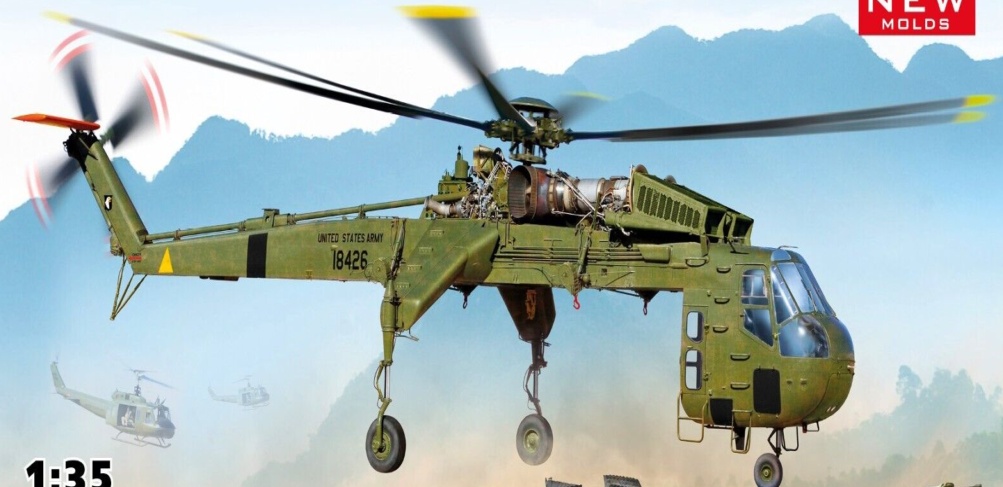 Icm 53054 - 1:35 Sikorsky CH-54A Tarhe - US Heavy Helicopter - New