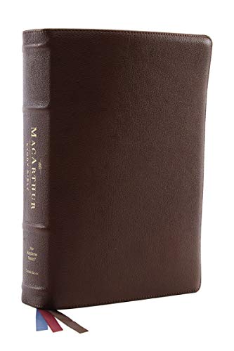 NKJV, MacArthur Study Bible, 2nd Edition, Premium Goatskin Le... - 9780785230885