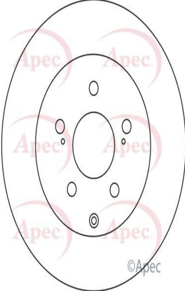 Apec Brake Disc Rear Single 4243147050 4243147080 5028906097677 DSK3116