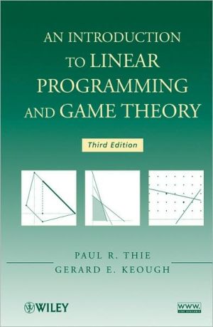 An Introduction to Linear Programming and Game Theory by Paul... - 9780470232866