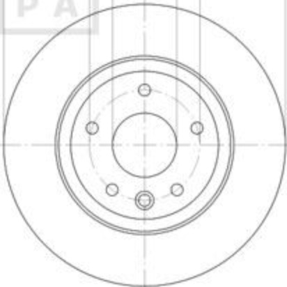 Brake Discs Pair Rear Solid MDC2292 286 mm Diameter Mintex
