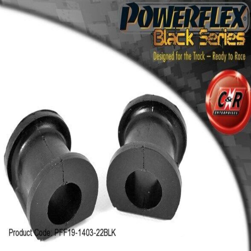 PFF19-1403-22BLK POWERFLEX Front Anti Roll Bar Mount 22mm fit Ford