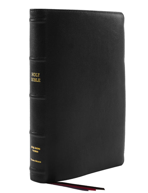 KJV Holy Bible: Large Print Thinline, Black Goatskin Leather,... - 9780785257783
