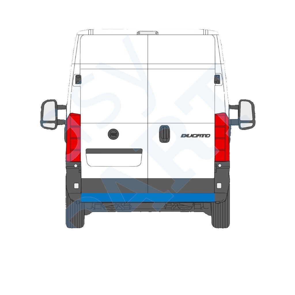 FIAT DUCATO BOXER RELAY JUMPER 2018- REAR BUMPER / CENTRAL PART