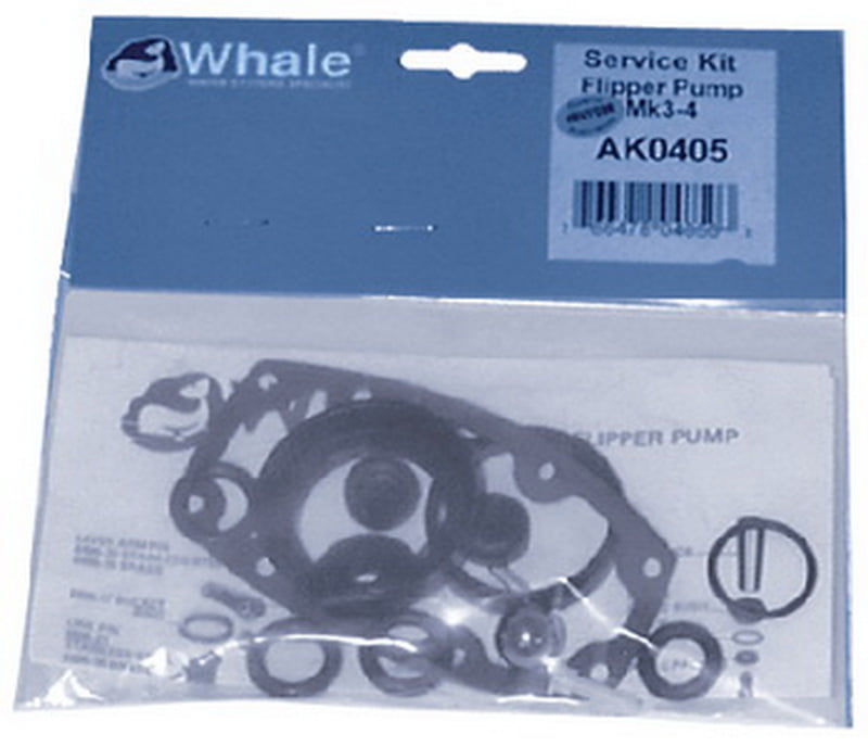 Whale 'Flipper' hand operated water pump Mk3 and Mk4 - Service Kit AK0405