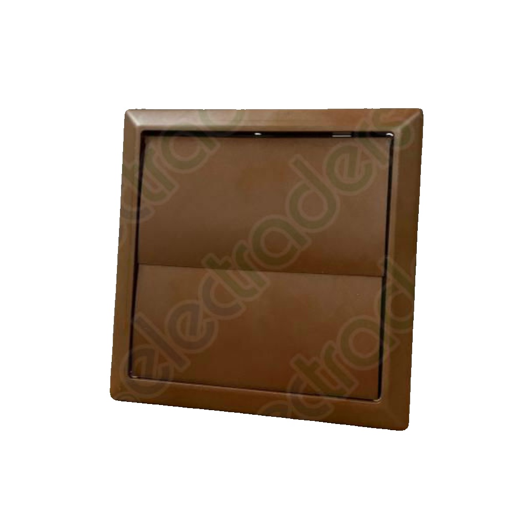 Domus 4900B Gravity Ventilation Grille - 100mm / 4 Inch (Brown)
