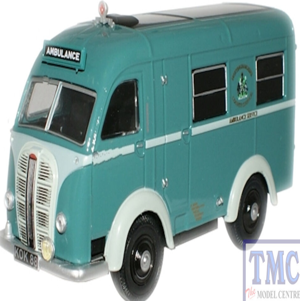 76AK004 Oxford Diecast 1:76 Scale Nottingham Ambulance Austin Welfarer Ambulance