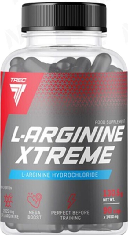 TREC NUTRITION L-ARGININE XTREME amino acid nitric oxide precursor 120 caps