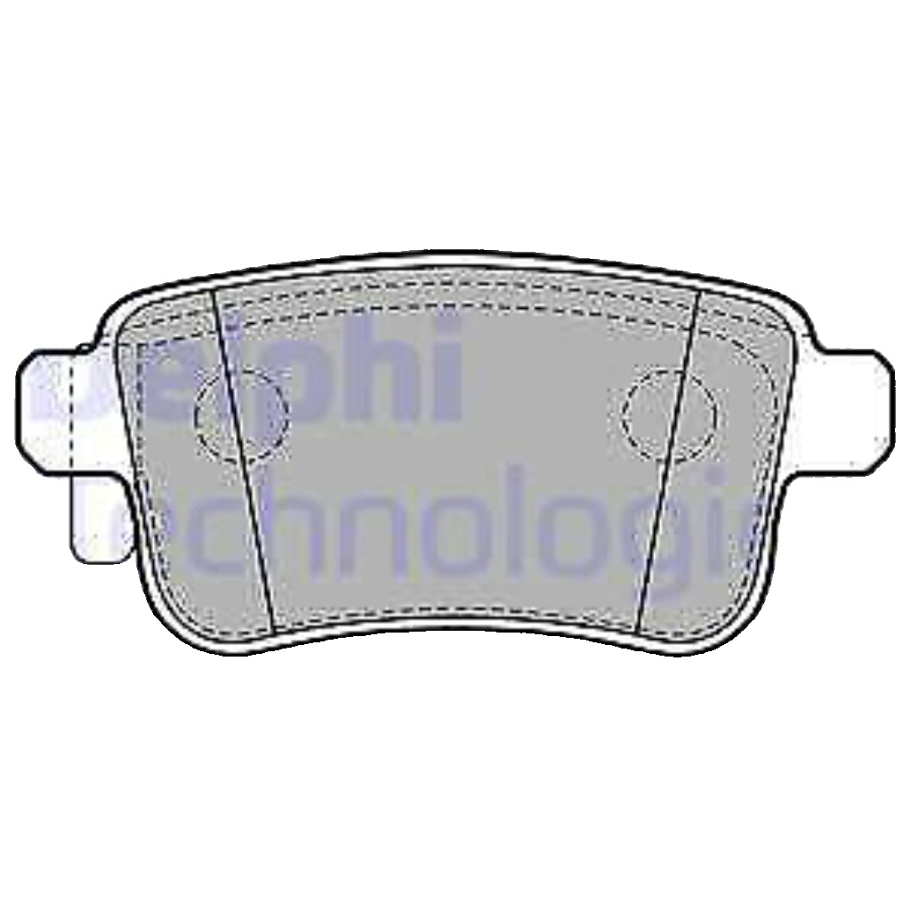 Disc Brake Brake Pad Set Delphi LP2126 Fits Mercedes Nissan Renault Citan NV250