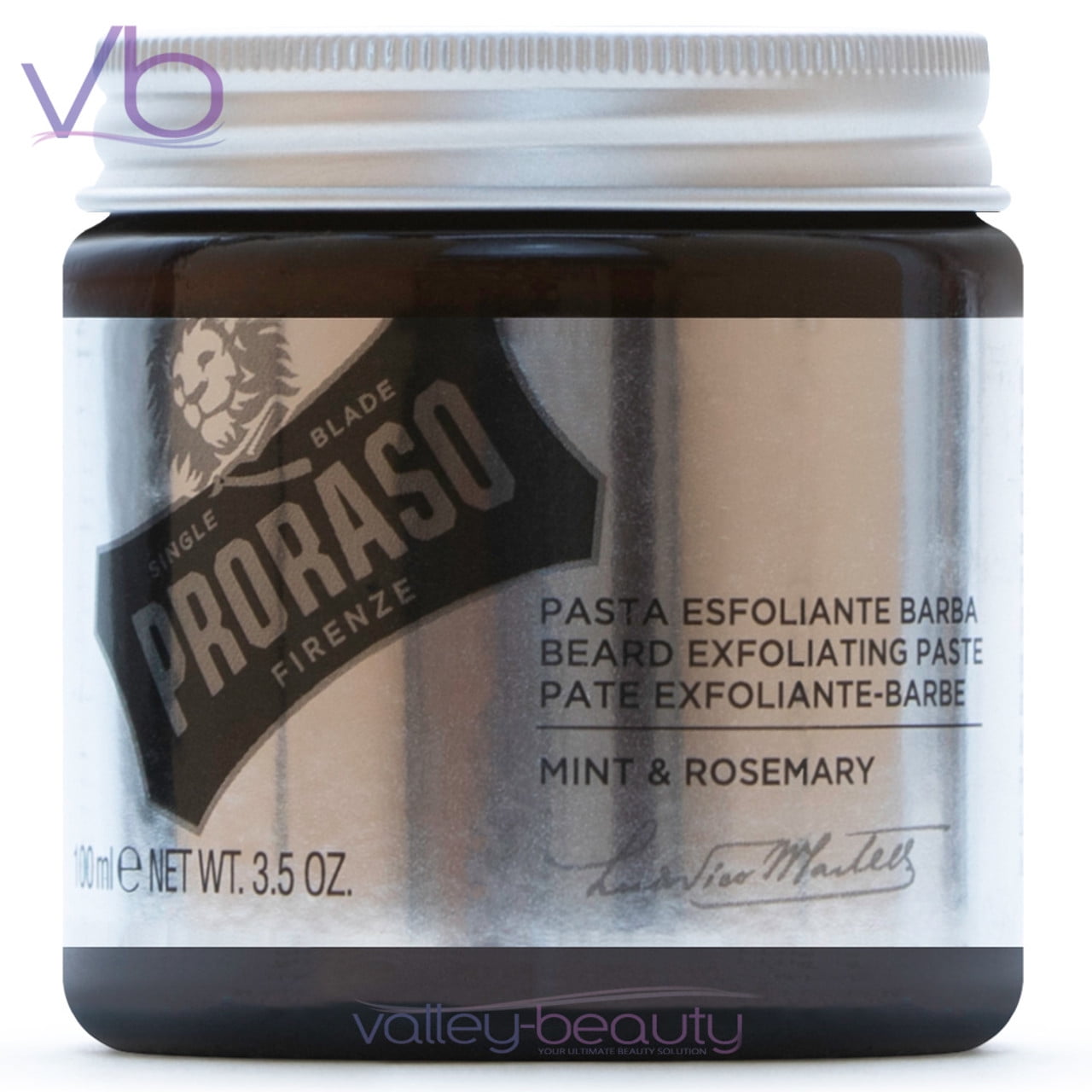 Beard Exfoliating Paste (Mint & Rosemary) 100ml by Proraso - Image 4