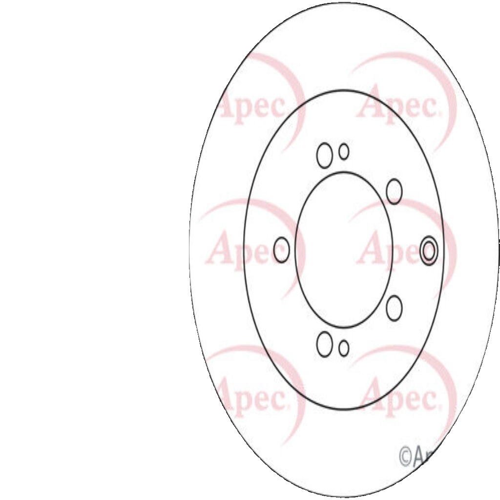 APEC Brake Disc Rear - DSK3771