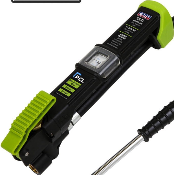 Sealey SA37-99 PCL Airlite Eco Tyre Inflator with Twin Push-On Connector