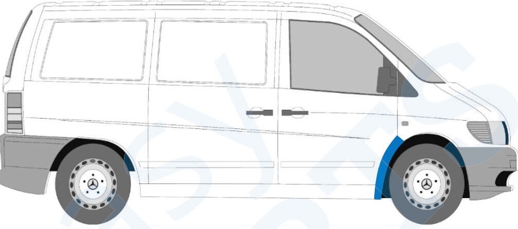 MERCEDES VITO 638 1996-2003 FRONT WHEEL ARCH REPAIR PANEL / PAIR