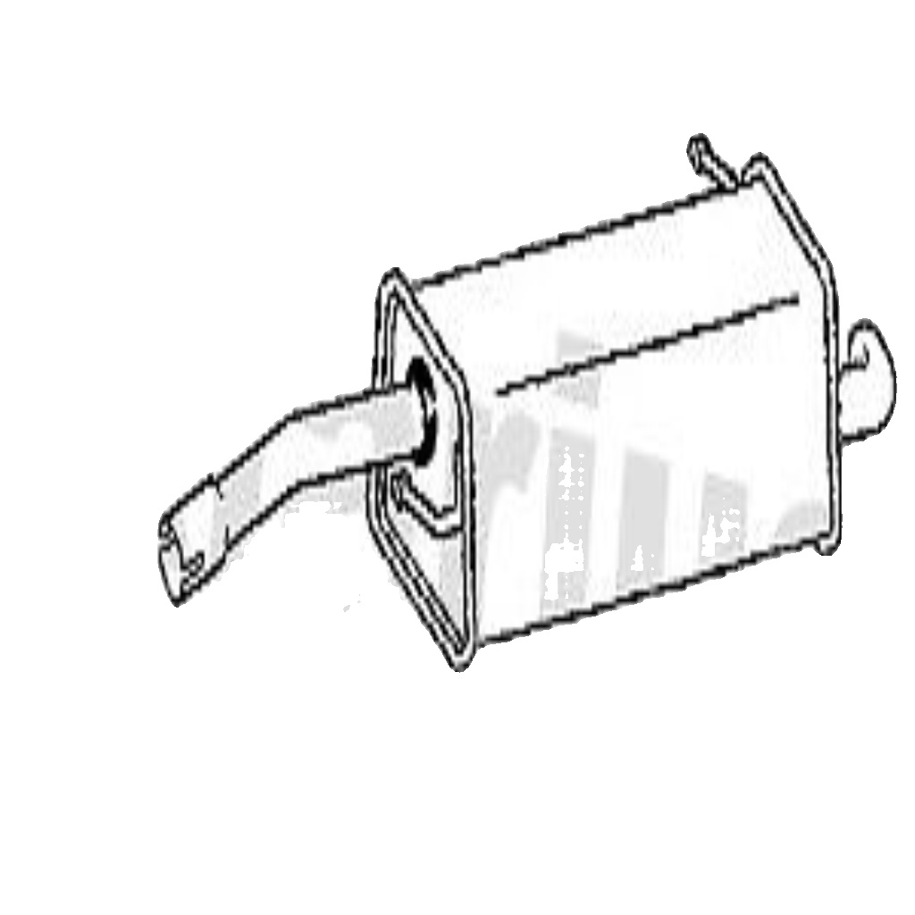 Klarius FE1113D Exhaust Rear Silencer Box FORD FIESTA   1.6   TDCI   2008-2012