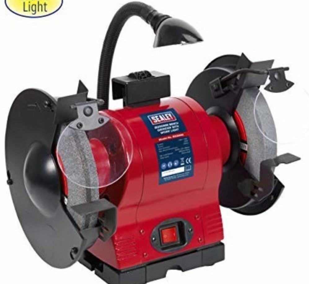 Sealey BG200WL 200mm Bench Grinder with Worklight 550W/230V