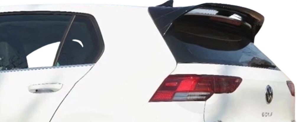 Fits VW Golf MK8 2020- 'CS Sport' Gloss Black Roof Boot Spoiler New