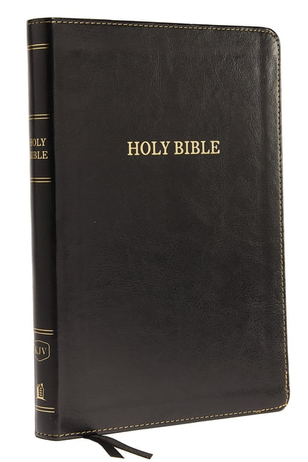 KJV Holy Bible: Large Print Thinline, Black Leathersoft, Red ... - 9780785217664
