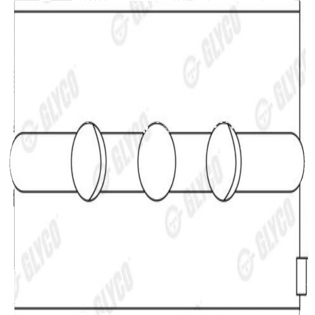 GLYCO H038/5 STD Crankshaft Bearing for SAAB
