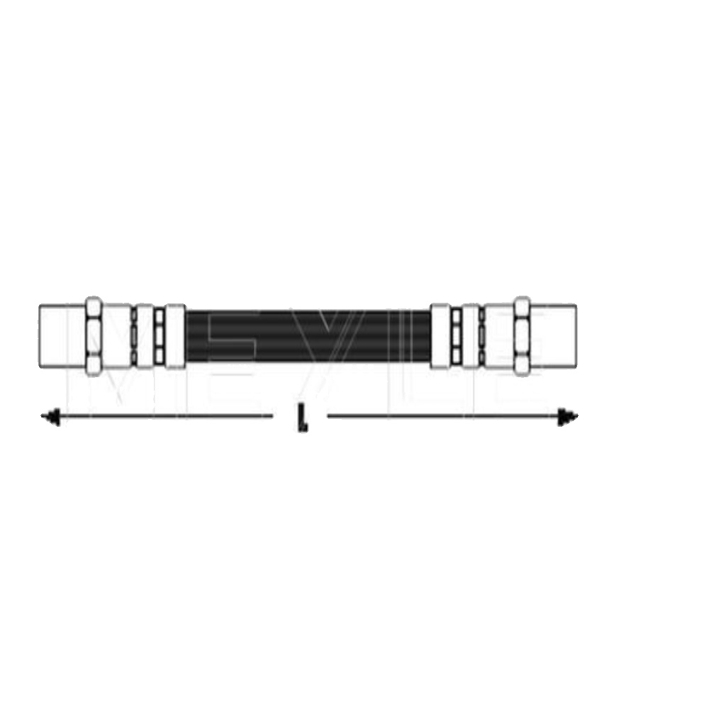 Front MEYLE GERMANY 014 042 0010 Brake Hose for MERCEDES-BENZ