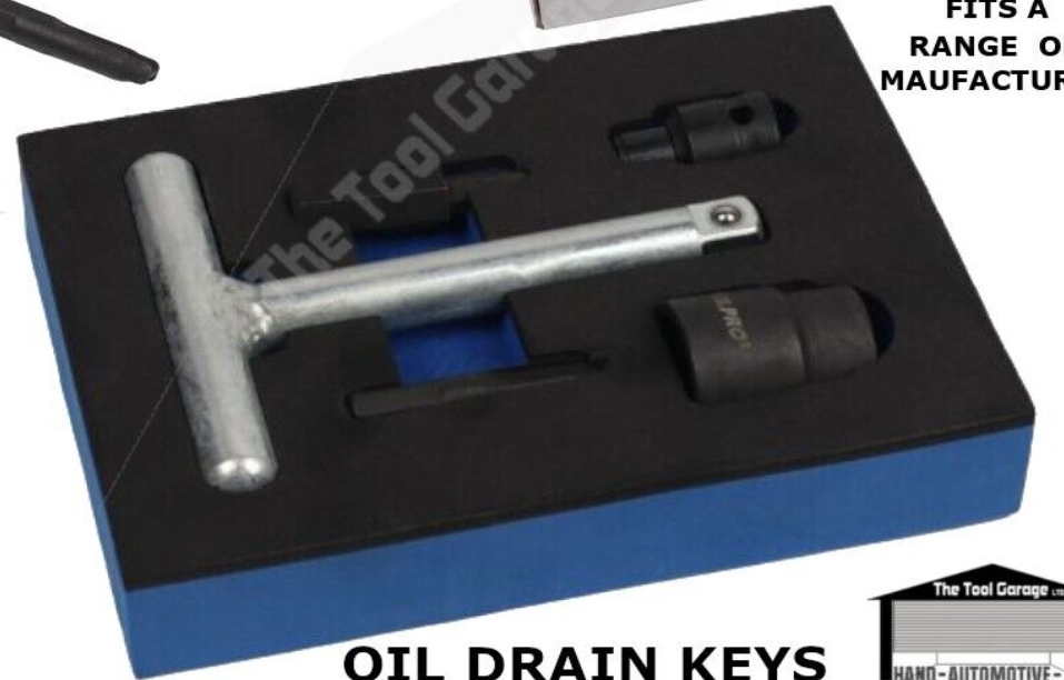 US PRO Plastic Drain Plug Key Set For Plastic Sumps VAG BMW Citroen Ford Peugeot