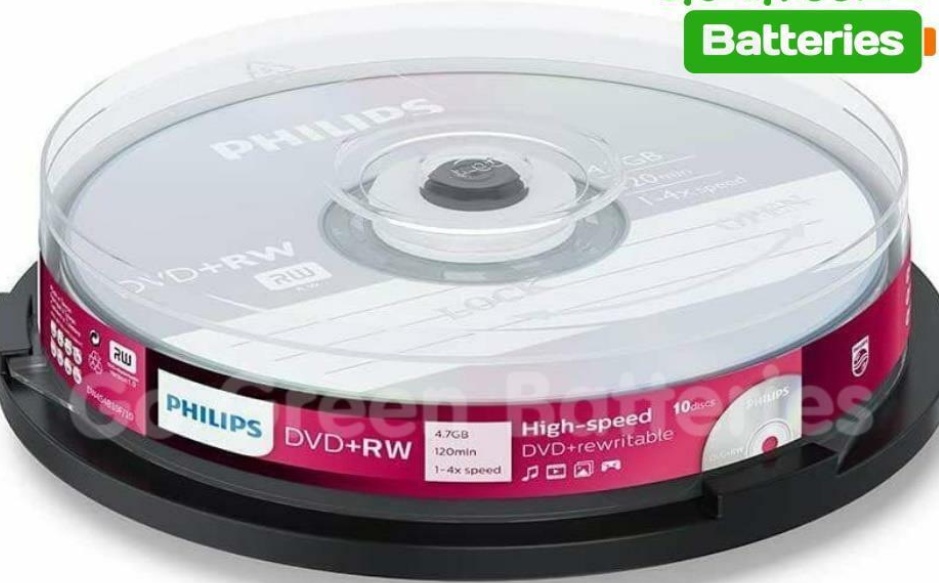 Philips DVD+RW 4x Silver Non-Printable Spindle (Pack of 10) (PHIDVDPRW10CB) - Image 3