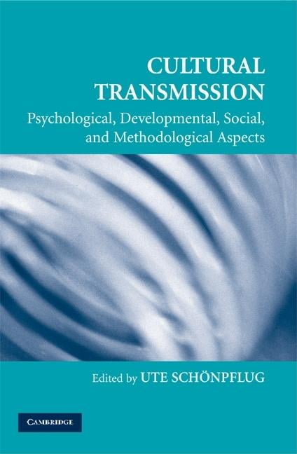 Cultural Transmission Schönpflug Paperback Cambridge University Press