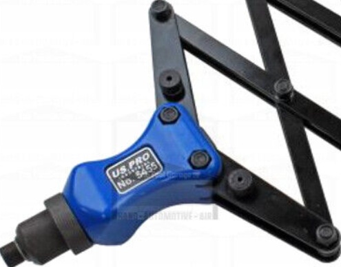 US PRO RIVET GUN 33"" LAZY TONGUE TONG HAND RIVETER BLIND POP 2.4MM - 6.4MM 5455