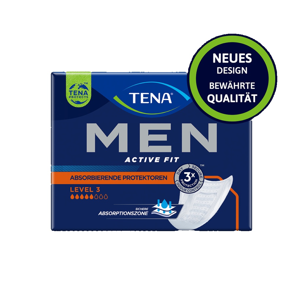 96 x TENA Men Level 3 Active Fit Discreet Absorbent Protector|800 ml|6 Pck of 16 - Image 4