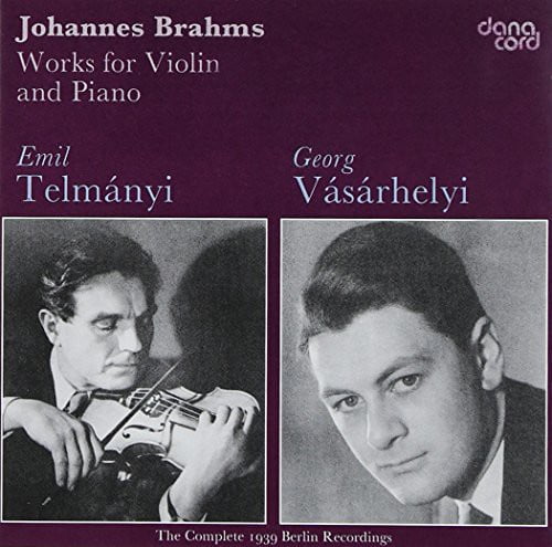 Emil Telmanányi, Georg Vásárhelyi - Works For Violin & Piano
